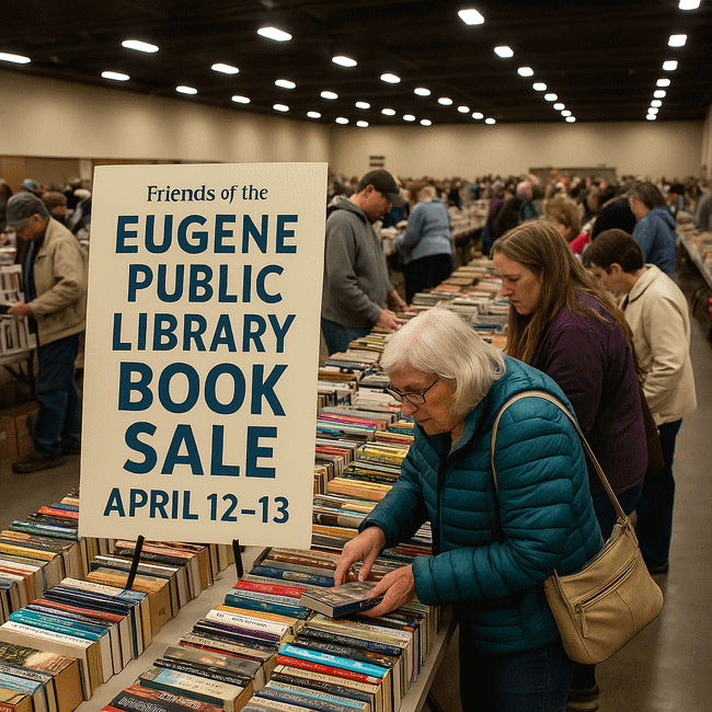 eugene public library annual book sale