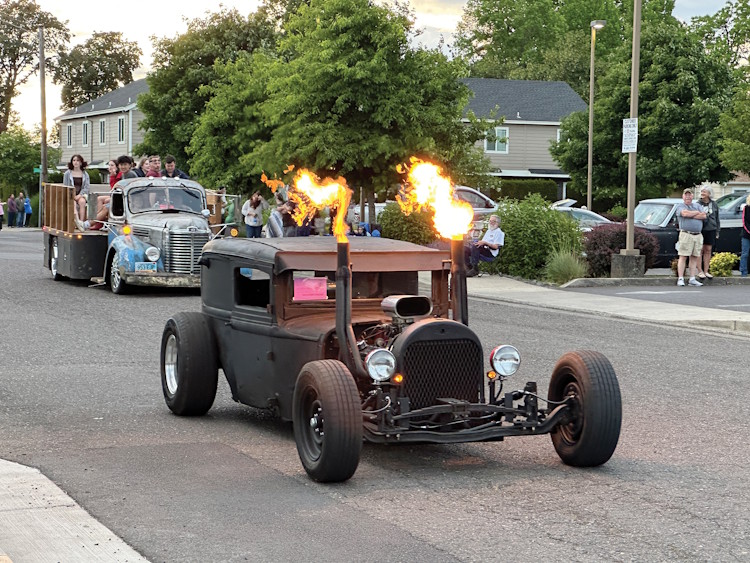 Show 'n Shine display of classic cars at Function 4 Junction event with polished vehicles